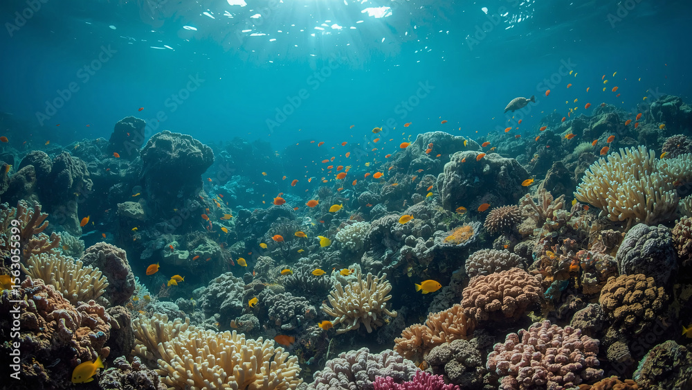 Naklejka premium Underwater Seascape