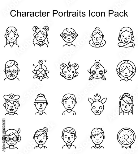 Character Portraits Icon Pack