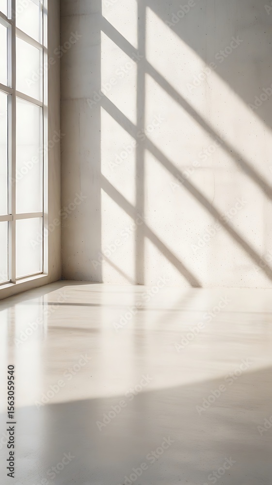 Fototapeta premium Sun Dappled Concrete Texture With Irregular Soft Light and nobody