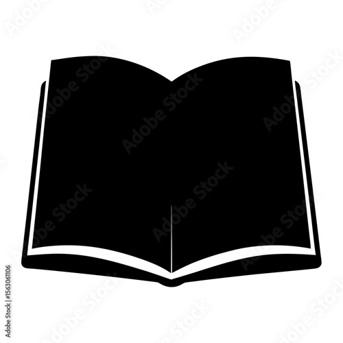 Open book silhouette presenting the joy and beauty of learning for everyone
