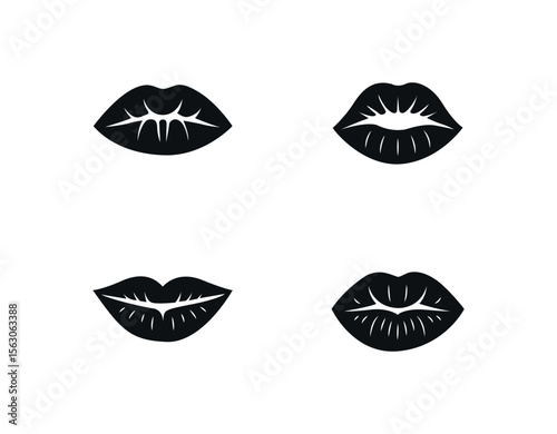 Lips icon isolated on white background. Red and Black Lips Kiss Mark Vector Illustration. Print of lips kiss vector, kiss, lips, red lips, kissing lips, icon, icons, graphic, illustration, graphic des