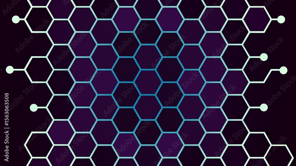 abstract background with hexagons