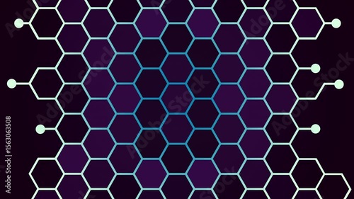 abstract background with hexagons