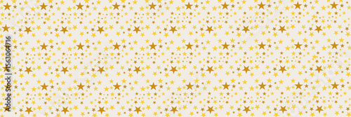Gold falling down confetti background. Repeated golden dotted glitter pattern. Yellow, orange and golden dots wallpaper. Celebration Christmas, New Year or birthday party repeating backdrop. Vector