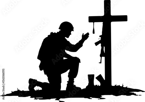  Military Soldiers and Helicopter Silhouette vector bundle