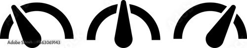 Speedometer icon set. indicator icon collection. Rating meter signs performance concept. Performance concept. Fast internet speed sign