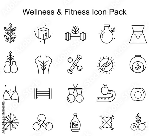 Wellness & Fitness Icon Pack