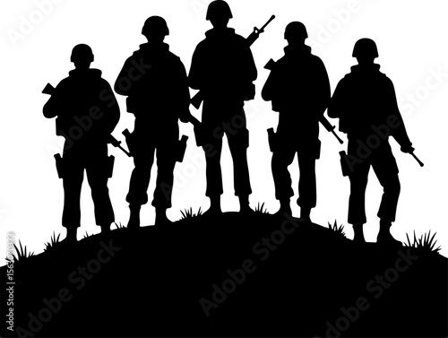 American military, soldiers, helicopter, army, special forces,  vector bundle