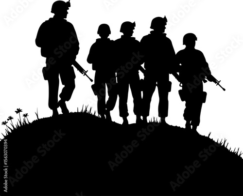 American military, soldiers, helicopter, army, special forces,  vector bundle