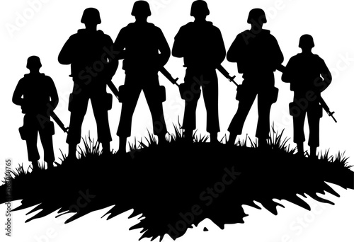 American military, soldiers, helicopter, army, special forces,  vector bundle
