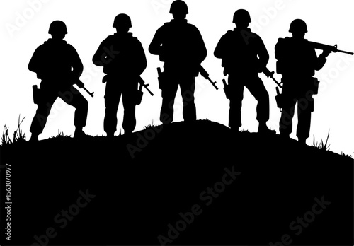 American military, soldiers, helicopter, army, special forces,  vector bundle
