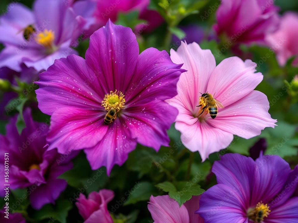 Obraz premium Pink eustoma flower close up