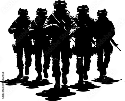 American military, soldiers, helicopter, army, special forces,  vector bundle