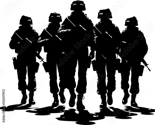 American military, soldiers, helicopter, army, special forces,  vector bundle