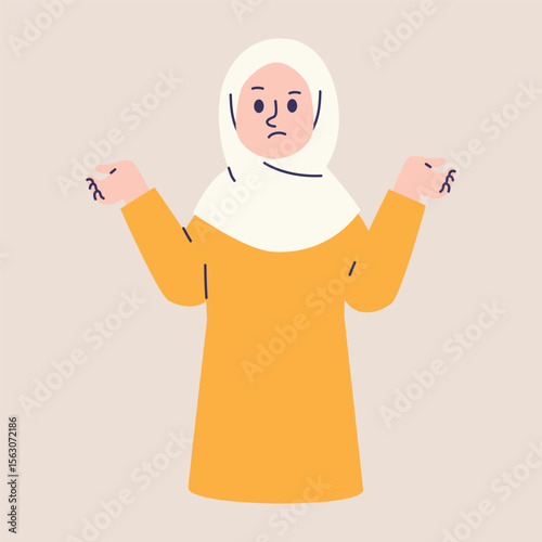 Clueless Muslim Woman In Hijab