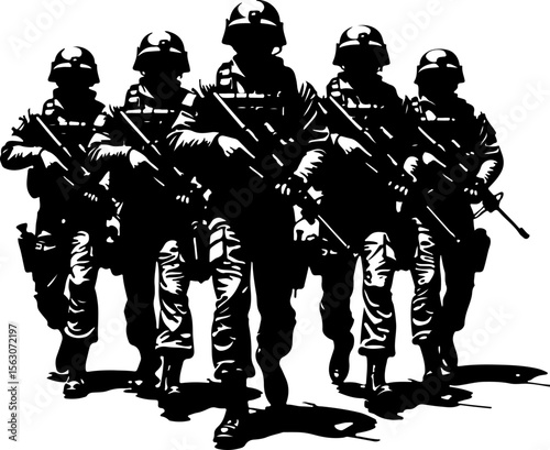 American military, soldiers, helicopter, army, special forces,  vector bundle