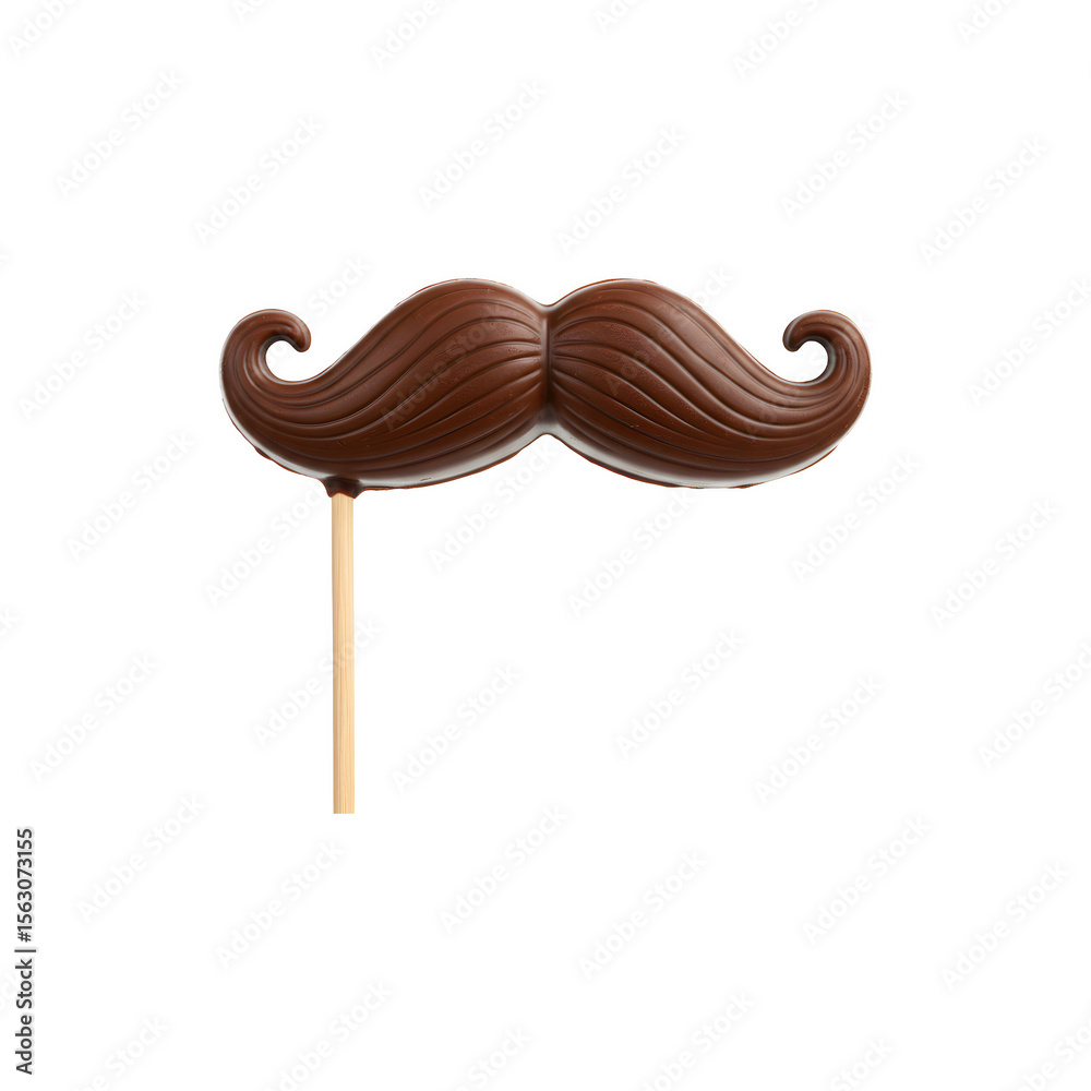 © chalindu - Classic handlebar mustache cutout on a stick © chalindu - Classic handlebar mustache cutout on a stick
