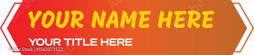 Gradient Lower third design banner template 