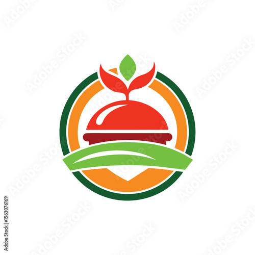 Fast Food Vector logo design - Simple Thin Line Icon, Premium Quality Design Element. Creative burger lettering logo design vector. Label for menu design restaurant or cafe