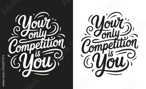 Motivational quote typography t-shirt design