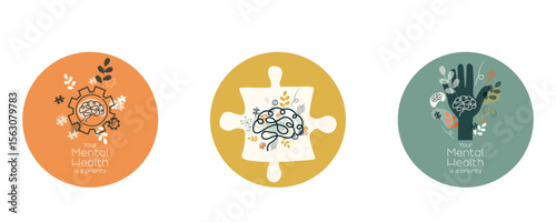 Mental Health theme icons.