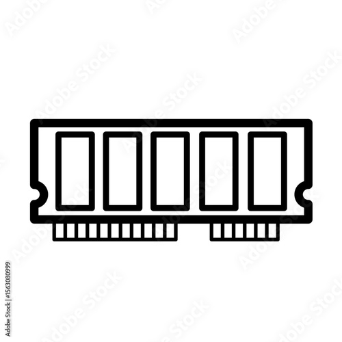 RAM memory card – vector icon
