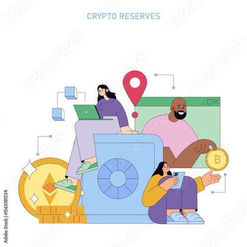 An Illustration for the Management and Storage of Crypto Reserves in the Digital Landscape