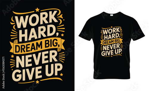 Motivational quote typography t-shirt design