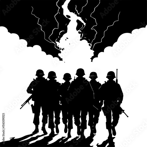 military, soldiers, helicopter, army, special forces,   vector  bundle