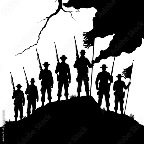 military, soldiers, helicopter, army, special forces,   vector  bundle