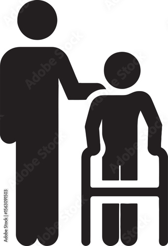 Man and woman icon symbol silhouette illustration