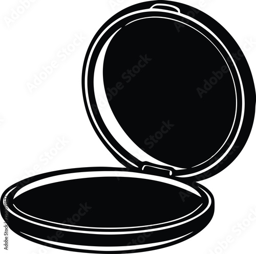 mirror compact silhouette vector.