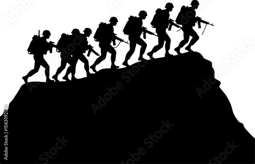 American Military Soldiers Army, and Helicopter Silhouette 