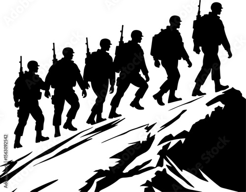 American Military Soldiers Army, and Helicopter Silhouette 