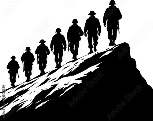 American Military Soldiers Army, and Helicopter Silhouette 