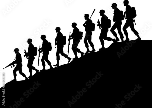 American Military Soldiers Army, and Helicopter Silhouette 