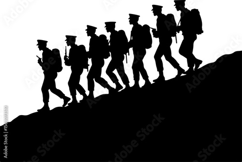 American Military Soldiers Army, and Helicopter Silhouette 