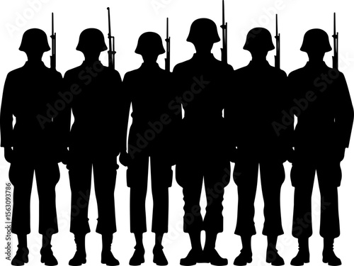 American Military Soldiers Army, and Helicopter Silhouette 