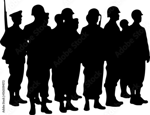 American Military Soldiers Army, and Helicopter Silhouette 
