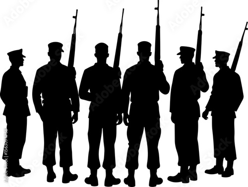 American Military Soldiers Army, and Helicopter Silhouette 