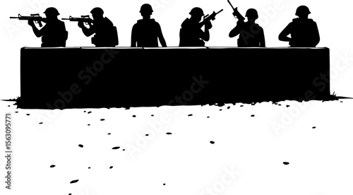 military, soldiers, helicopter, army, special forces,   vector  bundle