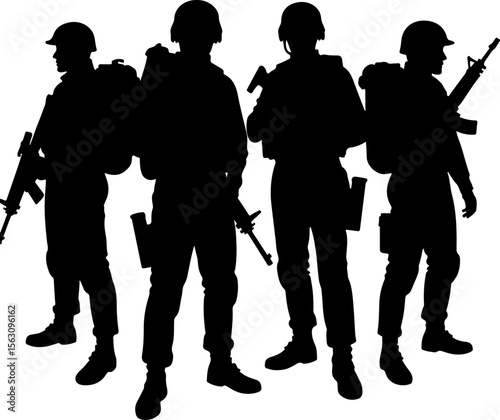 military, soldiers, helicopter, army, special forces,   vector  bundle