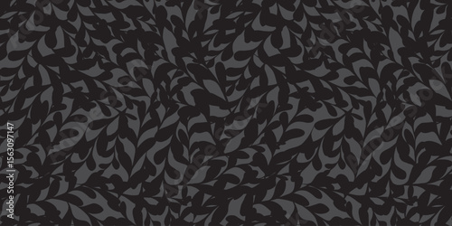 Botanical illustration background. Seamless pattern.Vector. 有機的なイラストパターン
