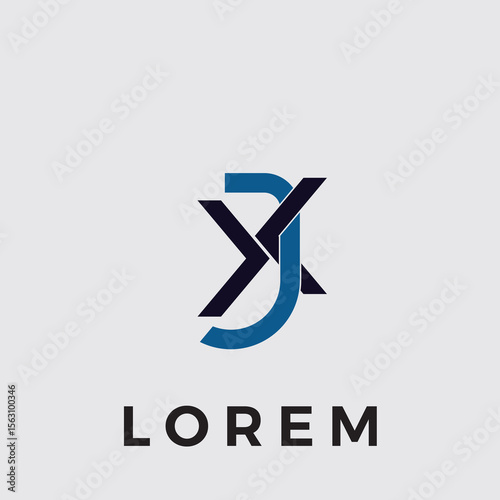 The XJ Logo design with neutral colors and minimalist style creates a professional impression and is suitable for branding and corporate identity.