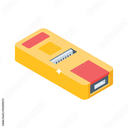 Have a look at this isometric style icon of pendrive device