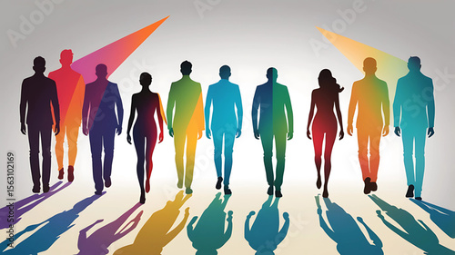 Unity in Diversity: Colorful Human Forms