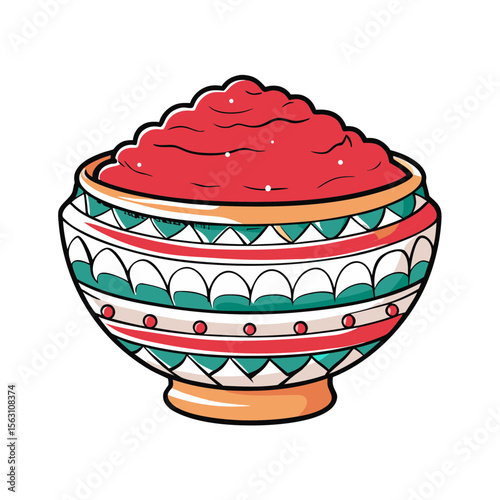 Kumkum Bowl for Navratri Festivities, Traditional Rituals, Decorative Hindu Ceremonies, Blogs, Websites, Cultural Awareness, and Spiritual Content  