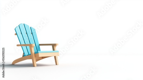 A single beach chair icon on a white background