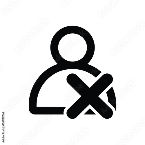 User profile deleted icon