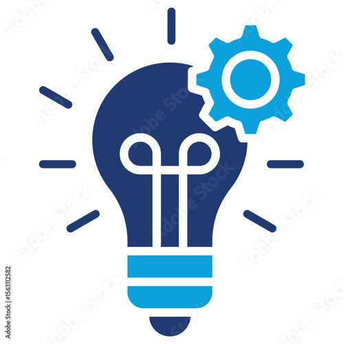 Innovation Flat Blue Icon